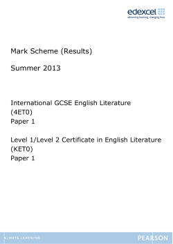 Mark Scheme - Edexcel