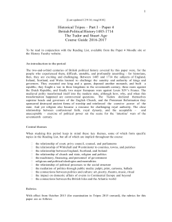 Quick links - Faculty of History