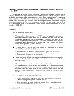 Summary of Legislation