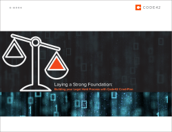 Building your Legal Hold Process with Code42 CrashPlan