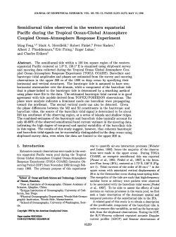 Semidiurnal tides observed in the western equatorial Pacific during