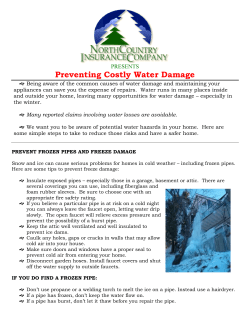 Preventing Costly Water Damage