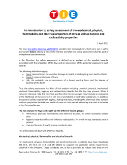 An introduction to safety assessment of the mechanical, physical