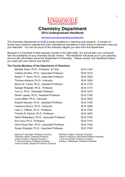 Chemistry Department