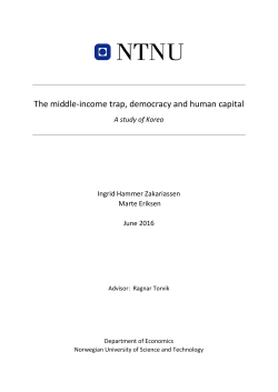 The middle-income trap, democracy and human capital
