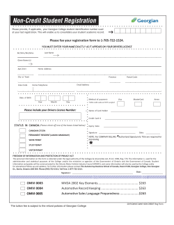 OMVIC Reg Form - Georgian College