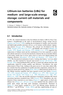 Lithium-ion batteries (LIBs) - Online Books Connect