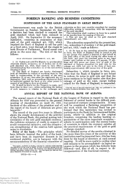 Suspension of the Gold Standard in Great Britain