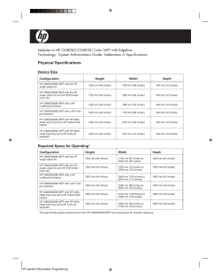 Updates to HP CM8060/CM8050 Color MFP with Edgeline