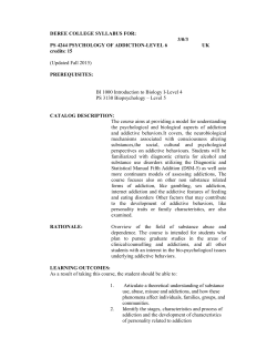 DEREE COLLEGE SYLLABUS FOR: 3/0/3 PS 4244 PSYCHOLOGY