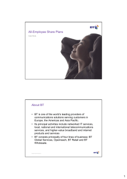 British Telecom All-Employee Share Plans