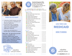 medicaid - Columbine Health Systems
