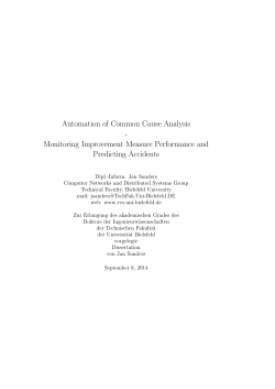 Automation of Common Cause Analysis