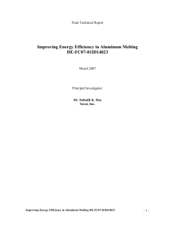 Improving Energy Efficiency in Aluminum Melting DE