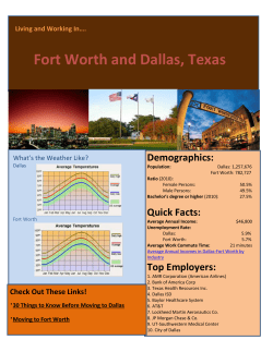 Fort Worth and Dallas, Texas