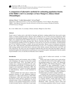 A comparison of alternative methods for estimating population