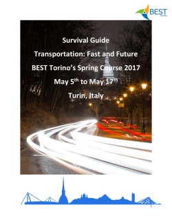 Survival Guide Transportation: Fast and Future BEST Torino`s