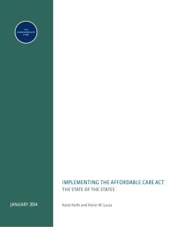 Implementing the Affordable Care Act