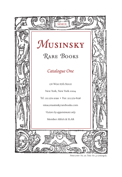 PDF - Musinsky Rare Books