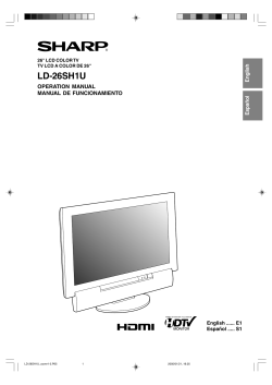 LD-26SH1U Operation Manual