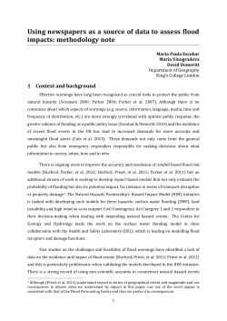 Methodology Note of Impact Scoring