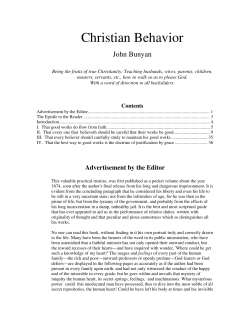 Christian Behavior