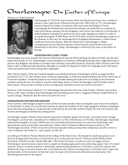 Charlemagne: The Father of Europe