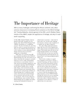 The Importance of Heritage