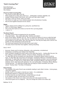 God`s Cunning Plan - Grace Vineyard Church