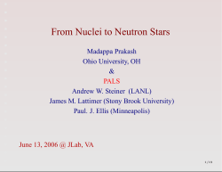 From Nuclei to Neutron Stars