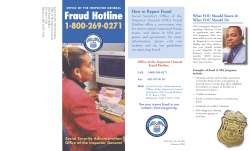 Social Security Administration Fraud Hotline