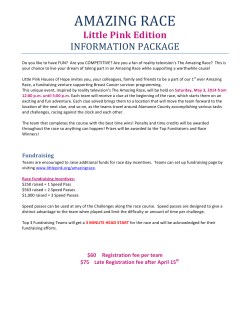 amazing race - Little Pink Houses of Hope