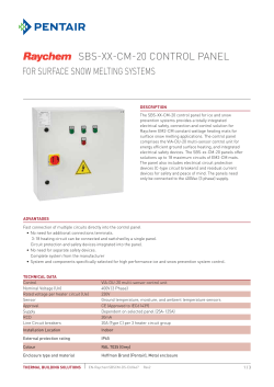 sBs-xx-cm-20 control panel
