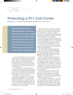 Protecting a 911 Call Center - Lightning Protection Institute