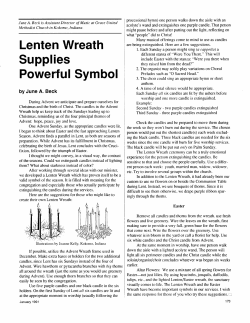 Lenten Wreath Supplies Powerful Symbol