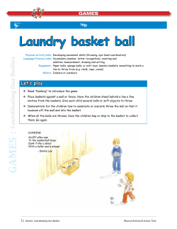 Laundry basket ball