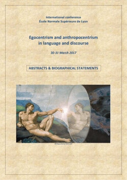 Abstracts and biographical statements