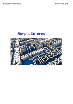 Simple Interest.notebook