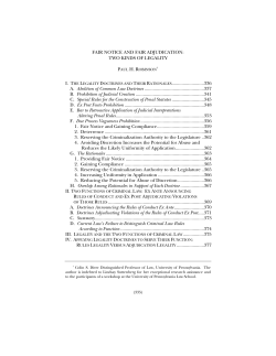 Fair Notice and Fair Adjudication: Two Kinds of Legality