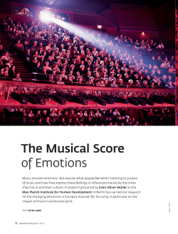 The Musical Score of Emotions - Max-Planck