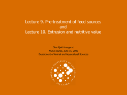 Physical and nutritional effects of binders in extruded feed