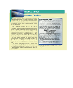 CHEMICAL IMPACT Household Chemistry