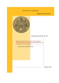 Precision requirements in pesticide risk assessments