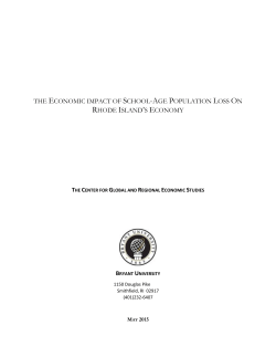 the economic impact of school-age population loss on rhode island`s