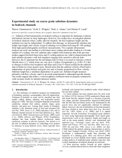 Experimental study on coarse grain saltation dynamics in bedrock