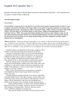 English 10-Calamity Day 2