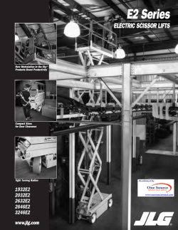 JLG 1932E2 Specifications - One Source Equipment Rentals