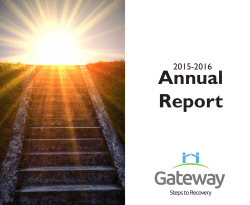 Annual Report - Gateway Community Services