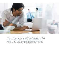 Citrix XenApp 7.6 and XenDesktop 7.6 FIPS 140