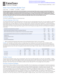Eaton Vance Dividend Builder Fund